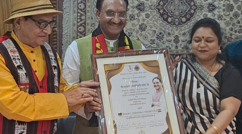 पूर्व मुख्यमंत्री उत्तराखण्ड, पूर्व केन्द्रीय मंत्री रमेश पोखरियाल “निशंक” को नई दिल्ली में “द लिटरेचर लॉरेट” अवार्ड से सम्मानित किया गया