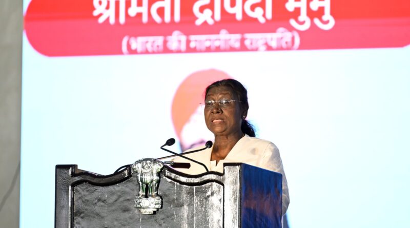 राष्ट्रपति  द्रौपदी मुर्मू ने देहरादून में किया  11 वें अंतरराष्ट्रीय योग दिवस का शुभारंभ