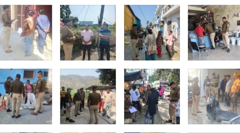 संदिग्धों की तलाश हेतु जनपद के नगर तथा देहात क्षेत्र में पुलिस की अलग- अलग टीमो द्वारा लगातार की जा रही सत्यापन की कार्यवाही