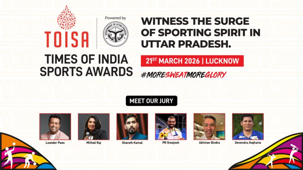 लखनऊ में 21 मार्च को होगा टाइम्स ऑफ इंडिया स्पोर्ट्स अवार्ड्स 2025, 45 से अधिक खेल श्रेणियों में खिलाड़ियों को मिलेगा सम्मान