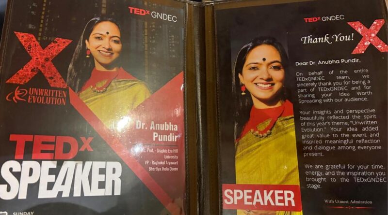 झोला अभियान से TEDx तक डॉ. अनुभा पुंडीर का संदेश, प्लास्टिक मुक्त जीवन की अपील