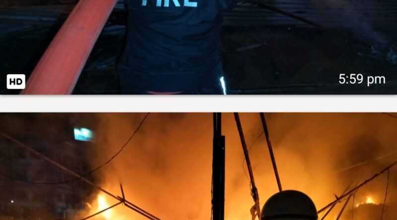 पटेल नगर के कबाड़ी बाजार में भीषण आग, 15 घंटे की कड़ी मशक्कत के बाद आग पर काबू