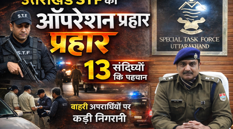 उत्तराखण्ड STF का “ऑपरेशन प्रहार” तेज, 13 संदिग्ध बाहरी व्यक्तियों पर कड़ी निगरानी
