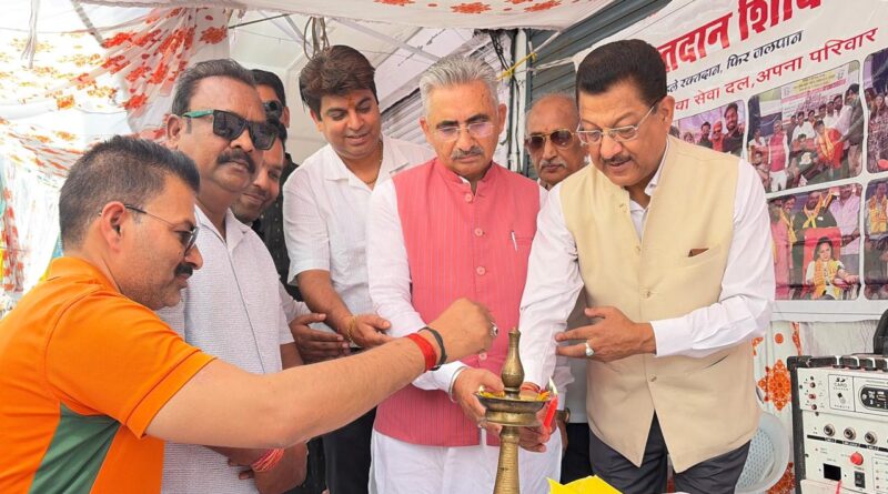 युवा सेवा दल का रक्तदान शिविर शुरू, धस्माना ने किया शुभारंभ