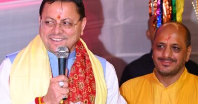 नगाण गांव में गूंजा भक्ति का स्वर, मुख्यमंत्री पुष्कर सिंह धामी ने श्रीमद्भागवत कथा में लिया भाग