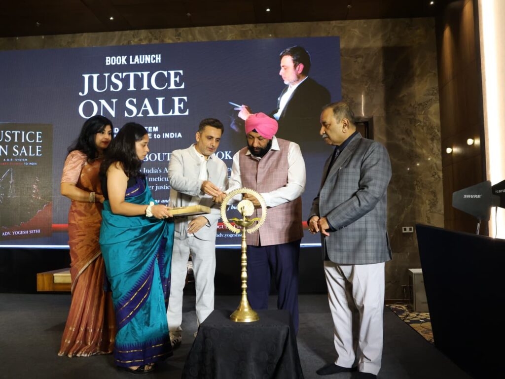 जस्टिस ऑन सेल’ का विमोचन, एडीआर सिस्टम की खामियों पर उठे सवाल