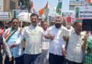 कांग्रेस का महंगाई के खिलाफ हल्लाबोल, पेट्रोल पंप पर धरने में गूंजा — “महंगाई डायन खाए जात है”