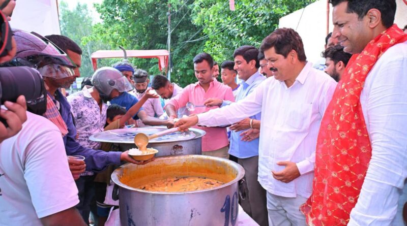राहुल गांधी के जन्मदिवस पर रायपुर विधानसभा में सद्भावना एवं जनकल्याण भंडारे का आयोजन