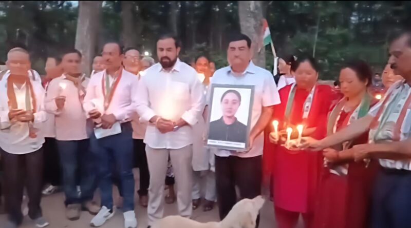 रिया थापा को श्रद्धांजलि, कांग्रेस का कैंडल मार्च; शिक्षा मंत्री के इस्तीफे और NTA खत्म करने की मांग
