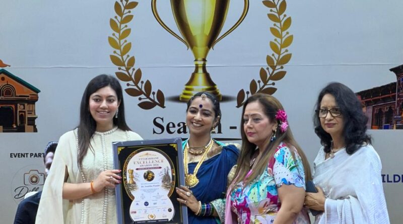 झोला अभियान और डांस थेरेपी के लिए डॉ. अनुभा पुंडीर को उत्तराखंड एक्सीलेंस अवार्ड 2026