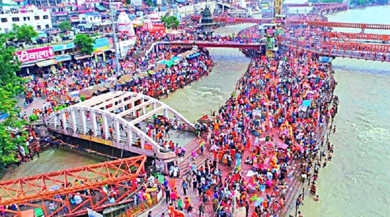 हरिद्वार में कांवड़ यात्रा ने पकड़ी रफ्तार, 2.19 करोड़ श्रद्धालु गंगाजल लेकर लौटे, डाक कांवड़ शुरू होते ही बढ़ा ट्रैफिक दबाव