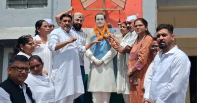 राजीव गांधी जयंती पर कांग्रेस सेवा दल ने लगाई प्रदर्शनी, आधुनिक भारत के निर्माण में योगदान को किया याद