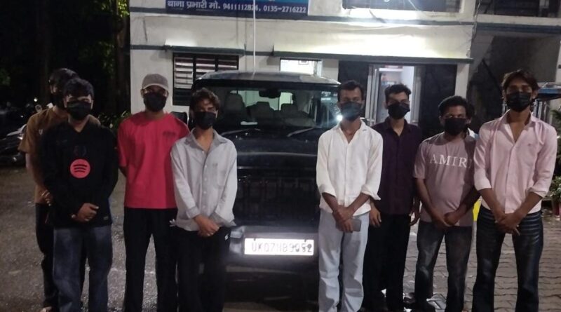 सोशल मीडिया पर वायरल होने का शौक पड़ा भारी, थार की छत पर हुड़दंग करने वाले 8 युवकों पर कार्रवाई