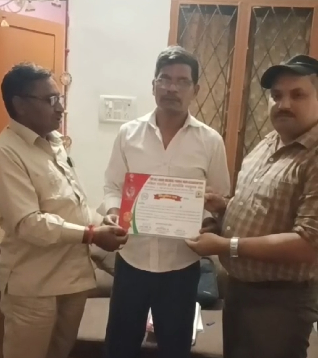 गुड्डू परछा बने अखिल भारतीय श्री वाल्मीकि नवयुवक संघ के जिला अध्यक्ष